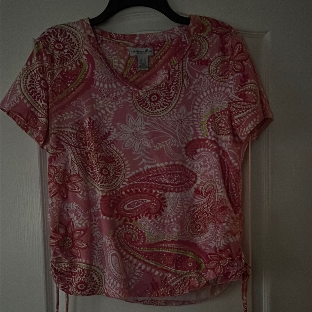 Lauren Ralph Lauren Pink Paisley Women's Top